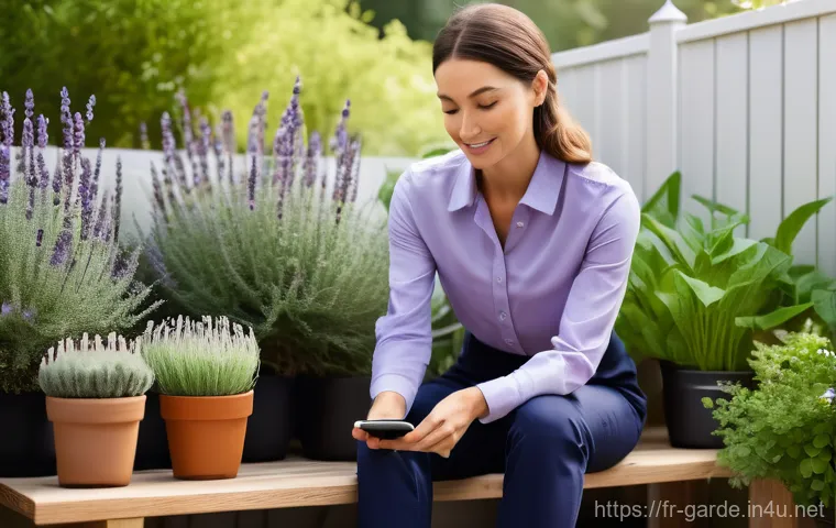 원예학의 최신 기술 동향과 실무 활용 - **Smart Garden Harmony: Sensors and Serenity**
"A vibrant, modern garden bathed in soft, natural...